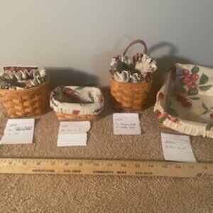 Longaberger 4 Baskets